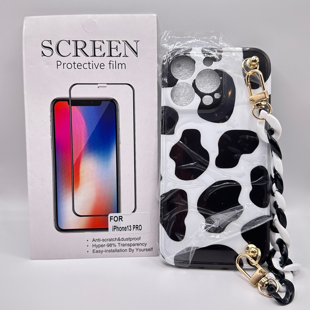 Cute Cow Print Case for IPhone 13 Pro